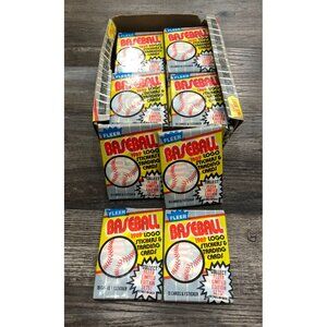 1989 Fleer Baseball SEALED Pack Lot of 4 Ripken Error Griffey Jr RC? Code 8608-A